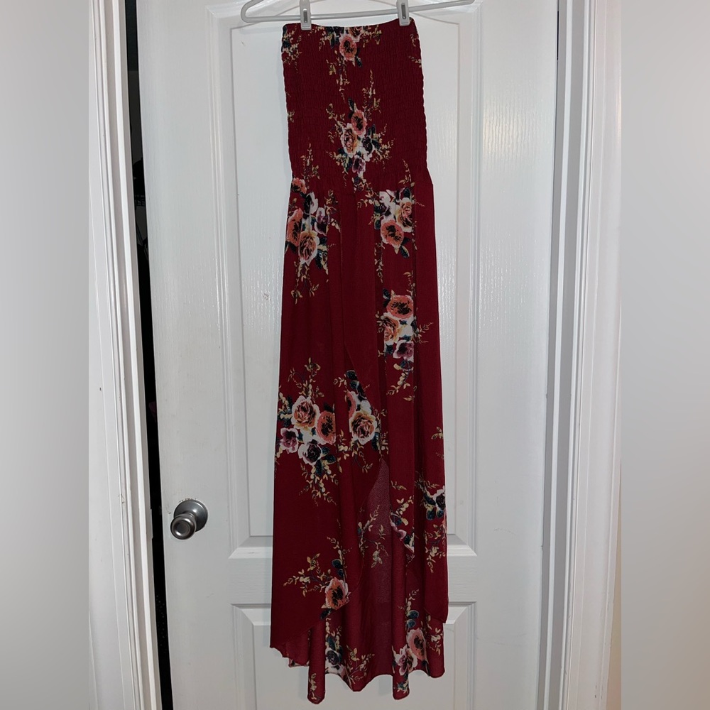 Floral high low dress